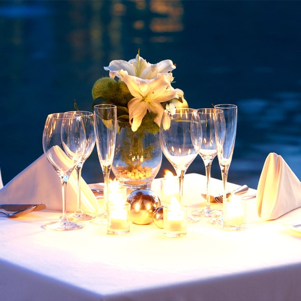 Disfrutar una romántica cena en Cancún